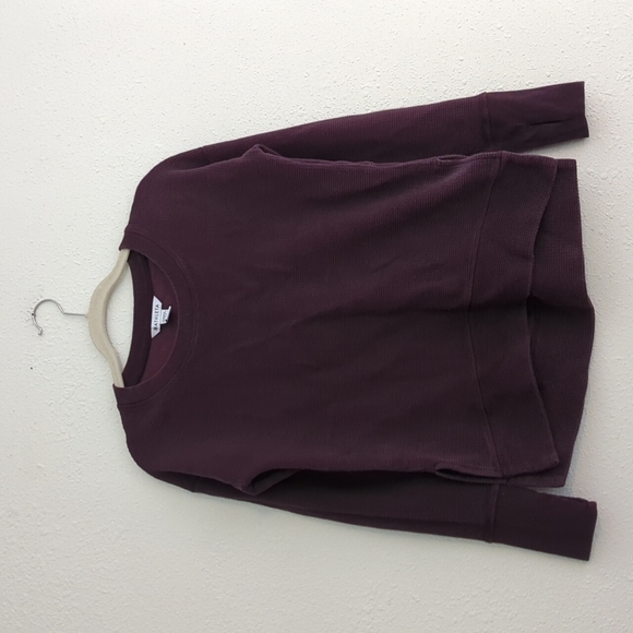 Athleta Pullover Top size XS Waffle Knit Side Vents - Picture 1 of 12